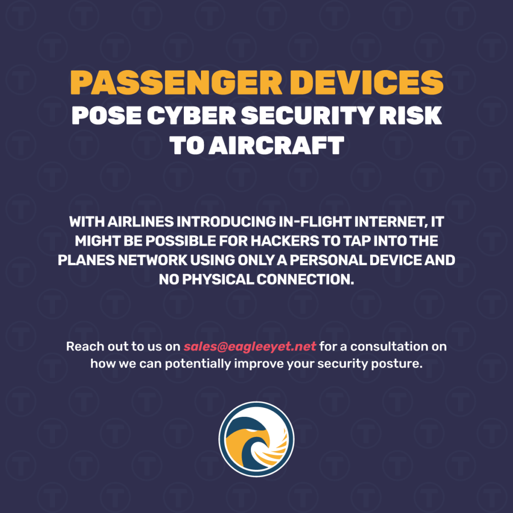 Passenger Devices Pose Cyber Security Risk to Aircraft