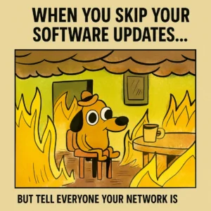 Cybersecurity Meme Update Installation