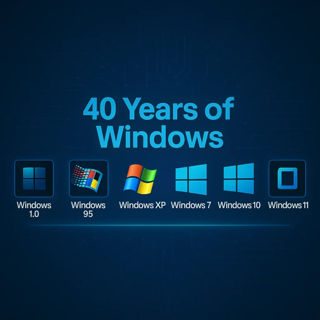 Windows 40 years history