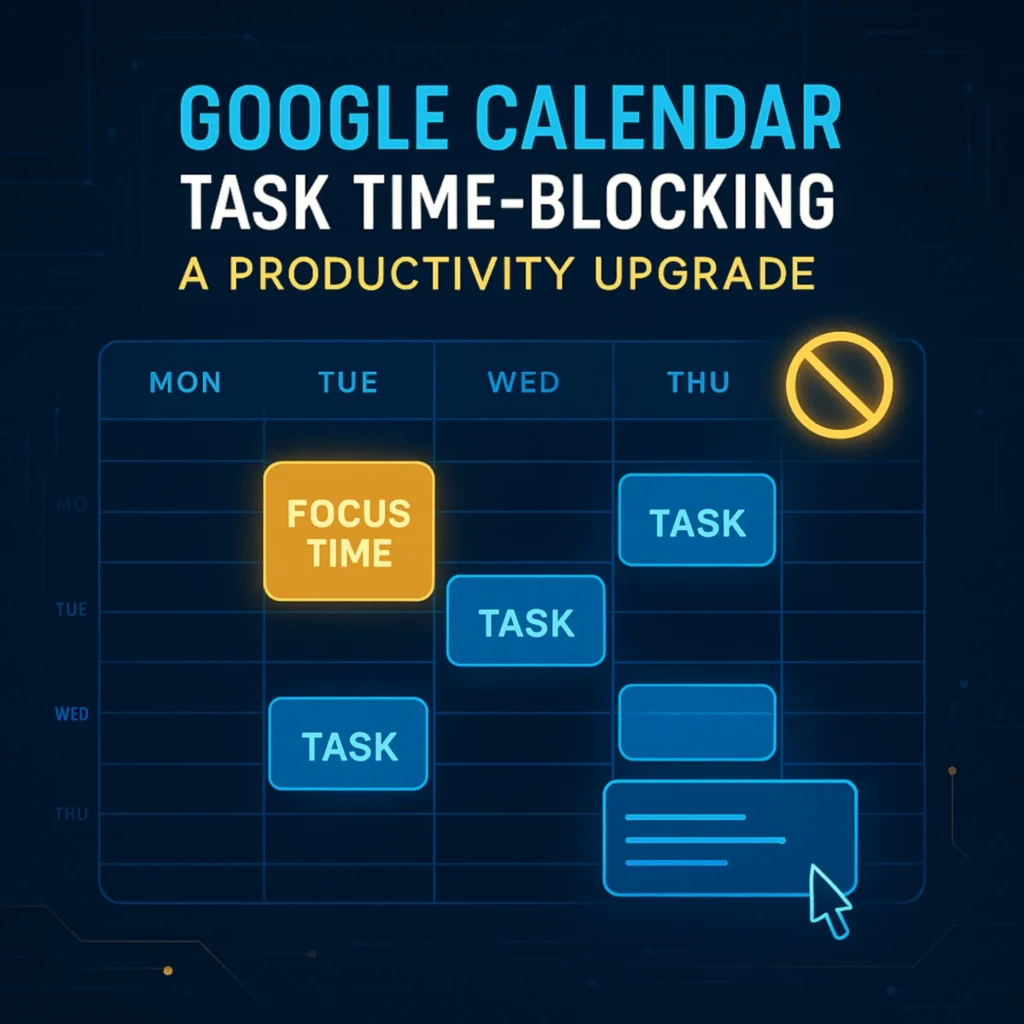 Google Calendar task time-blocking
