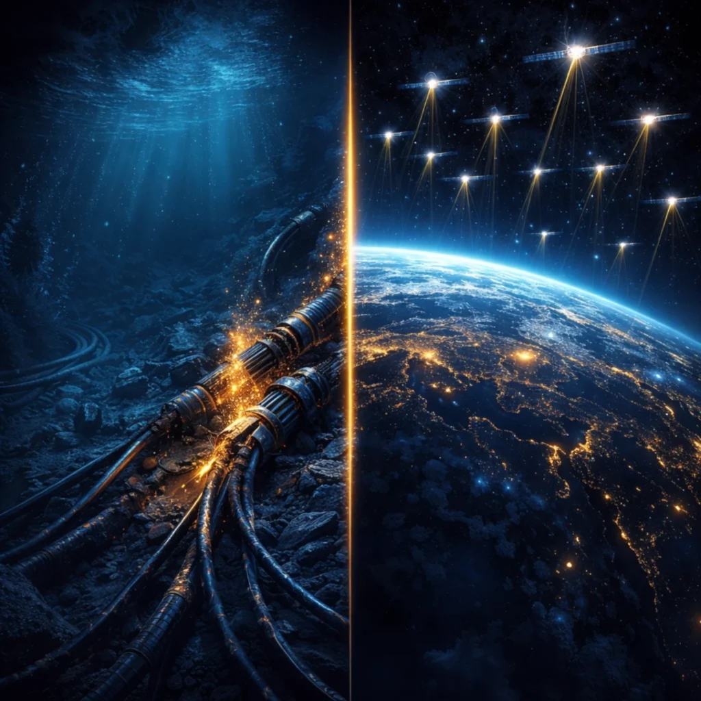 Starlink vs undersea cable risk